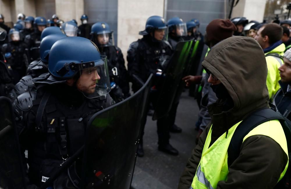 Protesta de los 'chalecos amarillos' en París