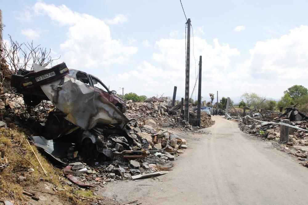 Explosión en Tui (Pontevedra) | La "zona cero", cinco días después de la catástrofe