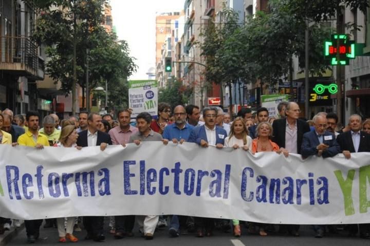 MANIFESTACION REFORMA ELECTORAL CANARIA