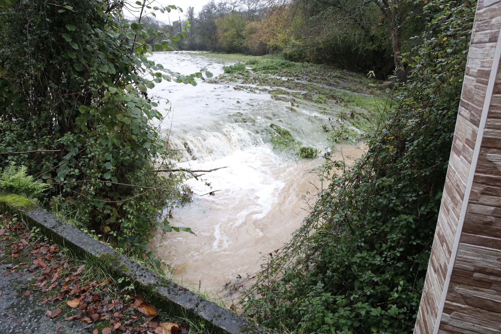 La lluvia anega la zona rural