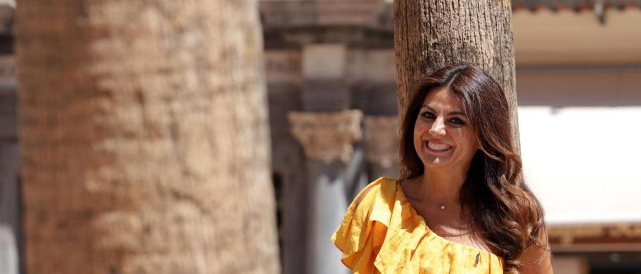 La cabeza de lista de Ciudadanos por Málaga, Nuria Rodríguez, posa para la entrevista.