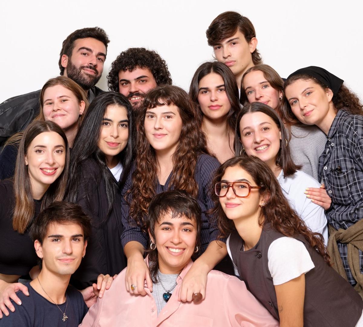 Estudiantes de Esdemga en el proyecto de la facultad con Bimba y Lola con Palomo Spain.