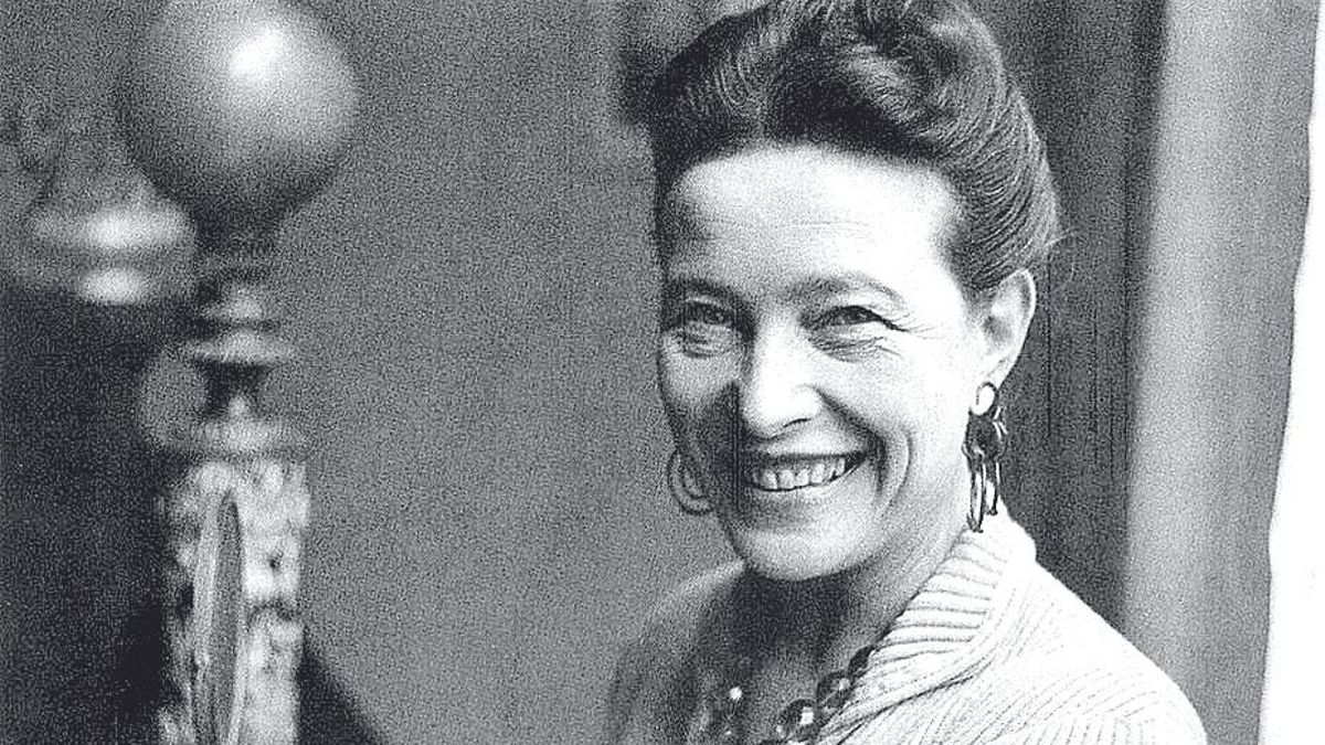 La escritora y filósofa francesa Simone de Beauvoir.