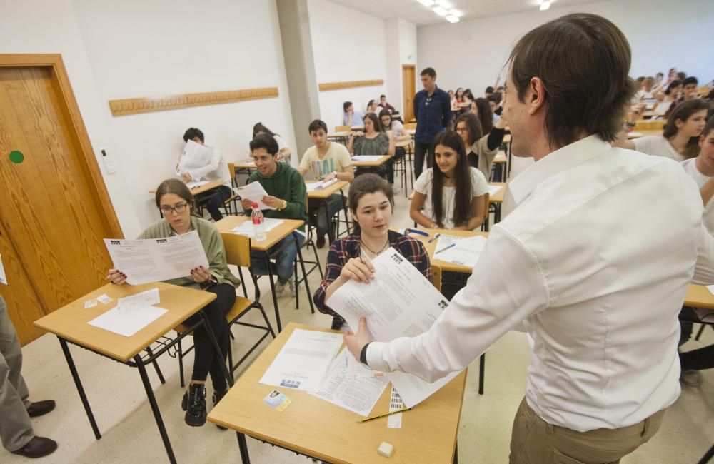 Primer día de selectividad en Galicia