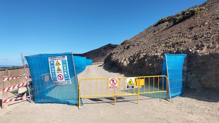 Las obras de mejora de los accesos en El Confital obligan al cierre temporal intermitente durante varios días del paso peatonal