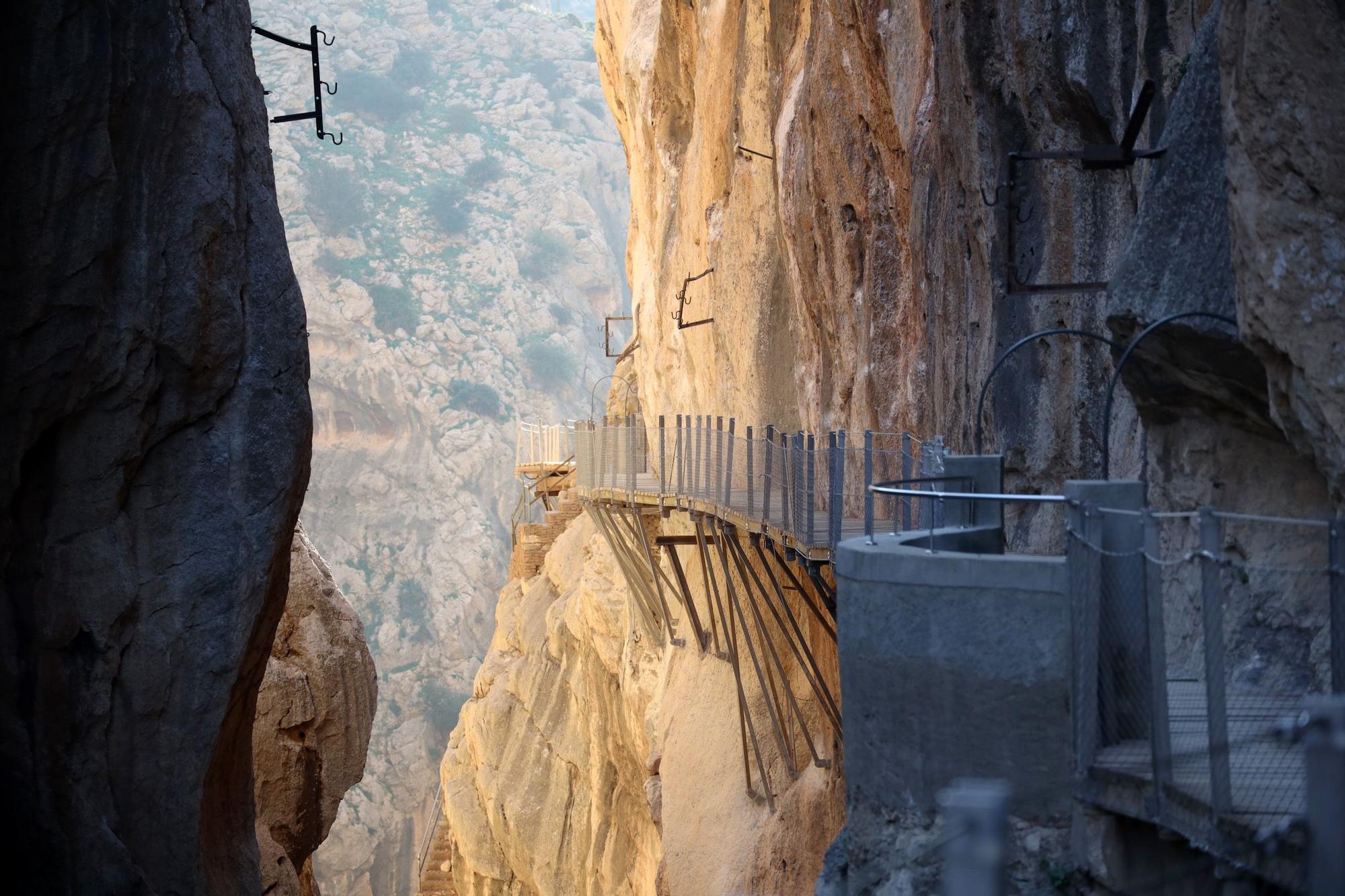 El Caminito del Rey reabre mañana su recorrido habitual tras los daños por los desprendimientos