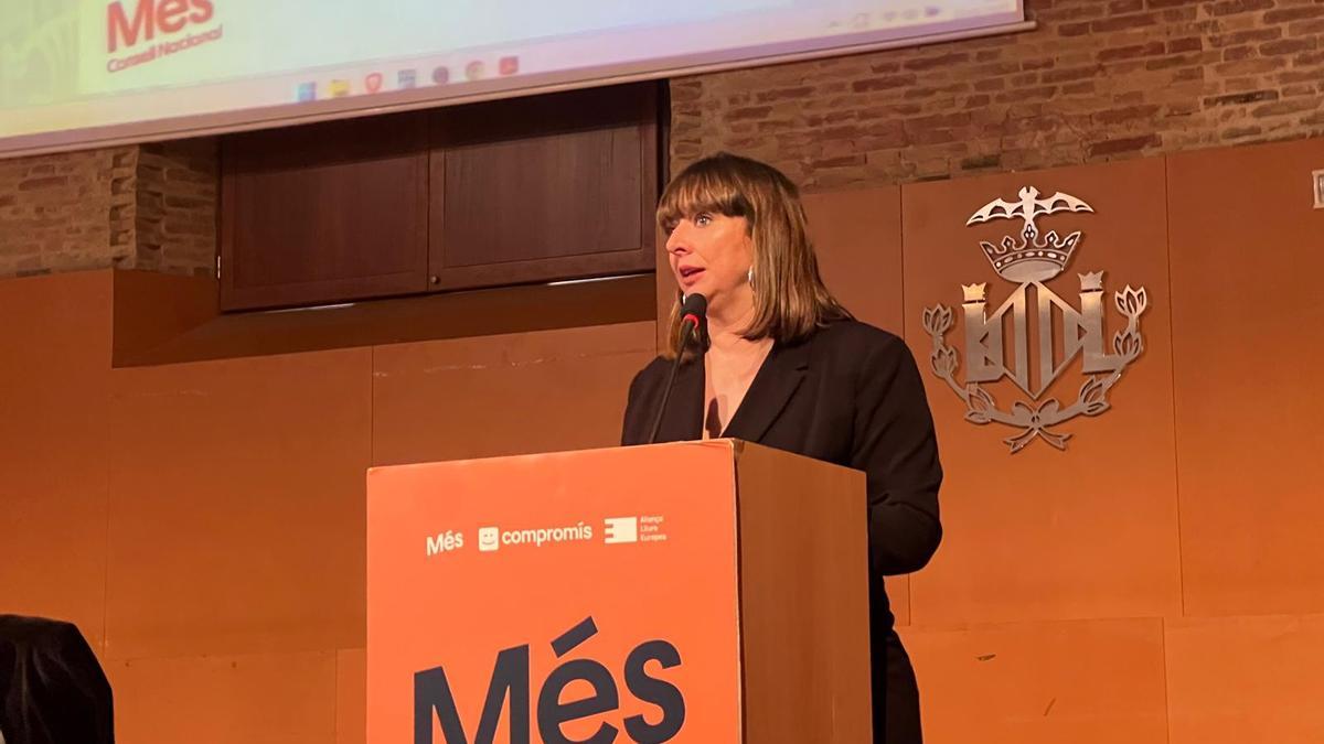 Amparo Piquer, en un momento de su intervención.