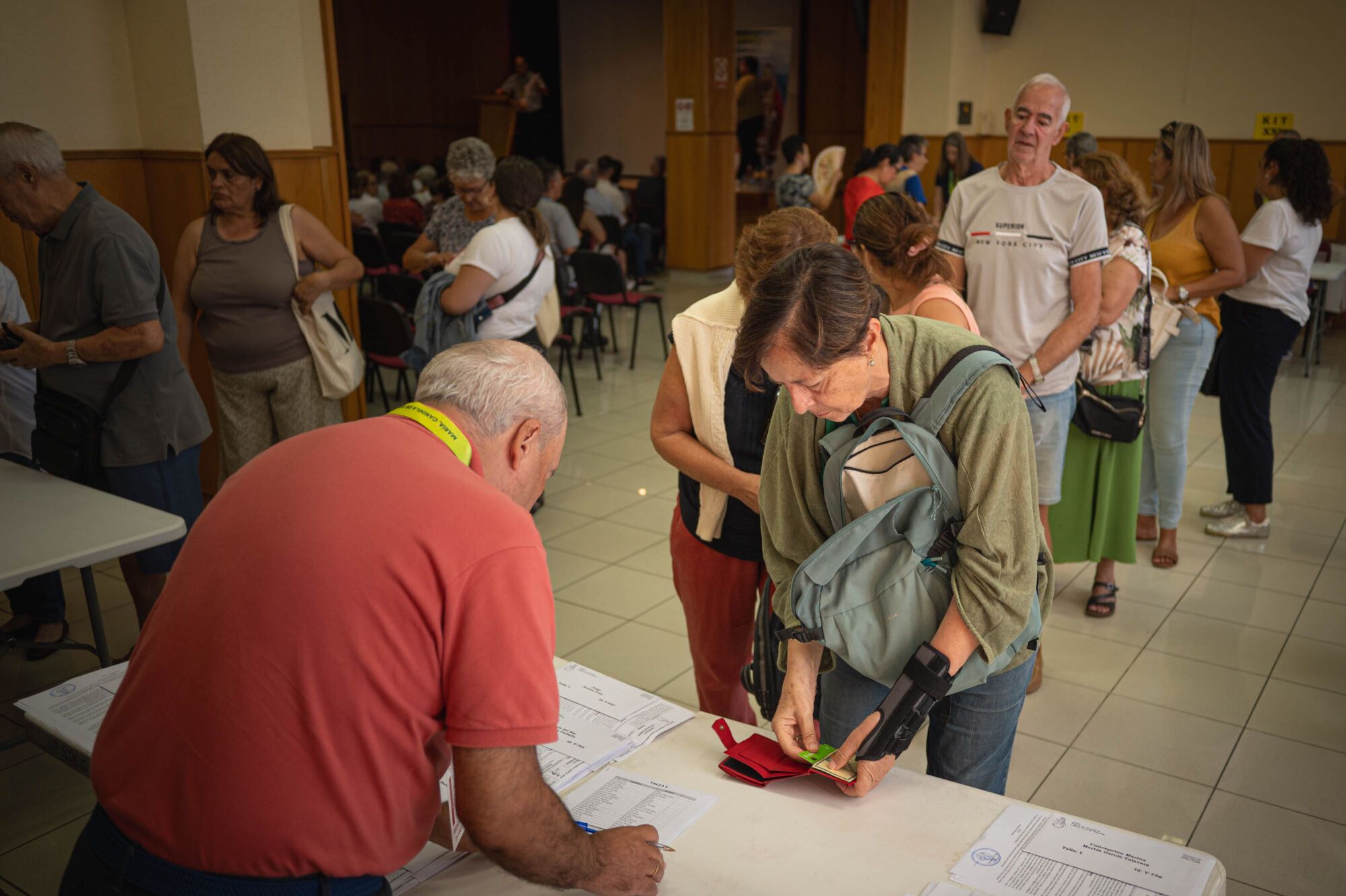 Voluntarios que escoltarán a la Virgen en su visita a Candelaria
