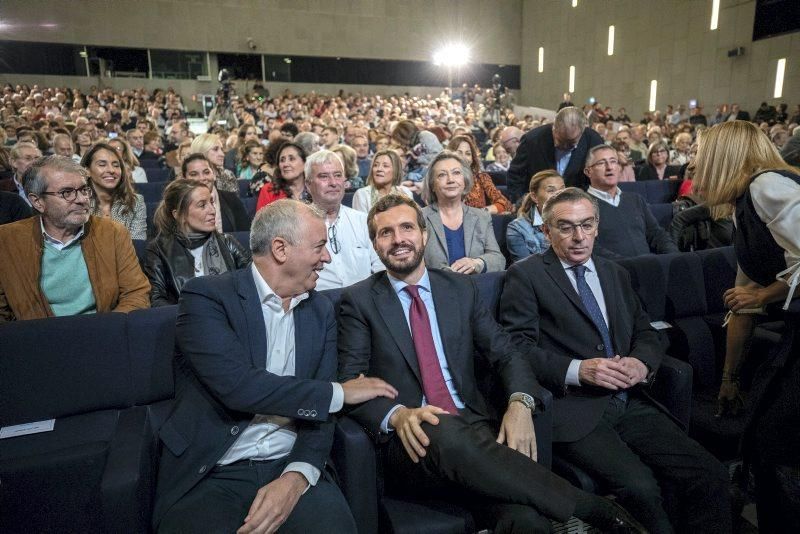 Mitin de Pablo Casado en Zaragoza el 6 de noviembre de 2019