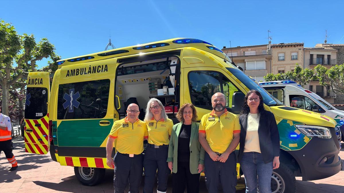 Acte de presentació de les noves ambulàncies a Tremp