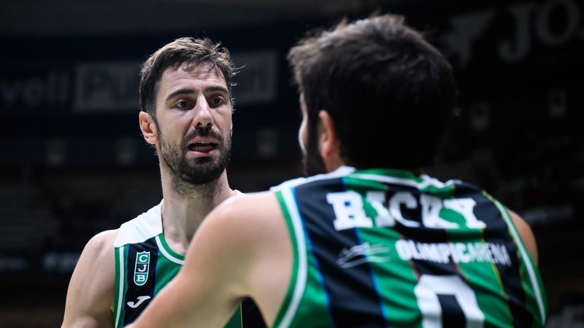 Ante Tomic y Ricky Rubio, en un partido con el Asisa Joventut