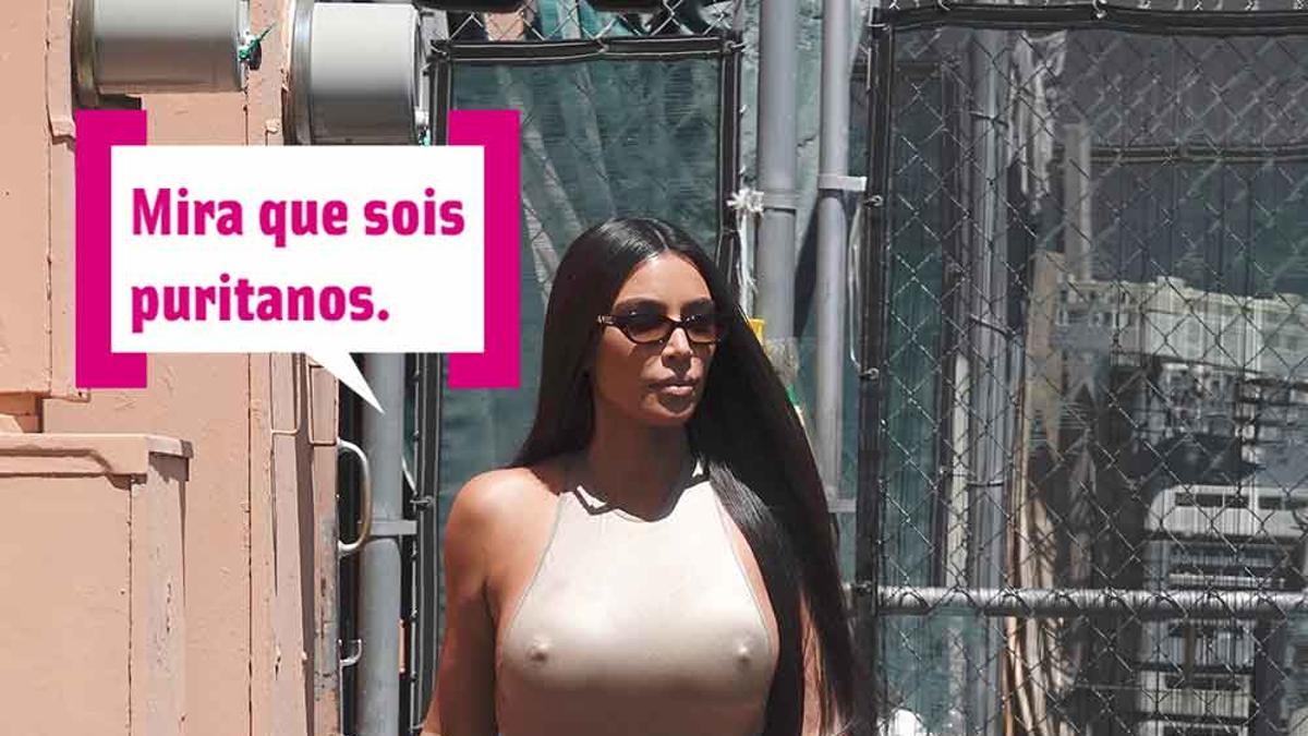 Kim Kardashian renunció a sus pezones falsos (todo por Kanye West)