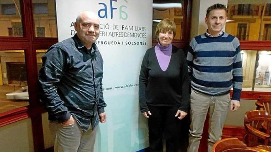 Pep García, Rosa Riera i Diego Sánchez, a la presentació del projecte
