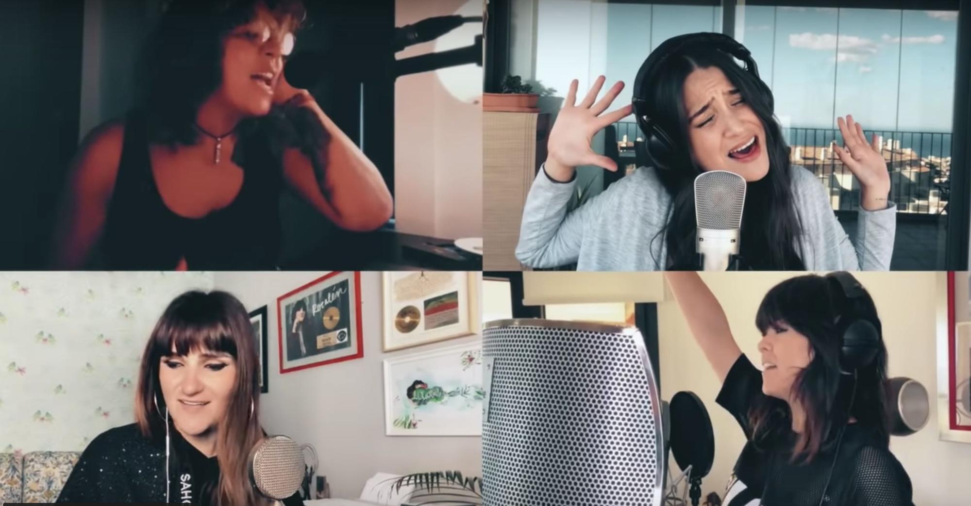 Algunas de las artistas que han participado en 'Resistiré'