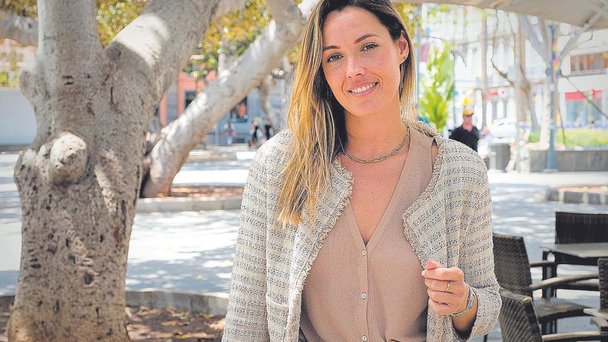 María Fernández, este verano en el parque San Telmo de Las Palmas de Gran Canaria.