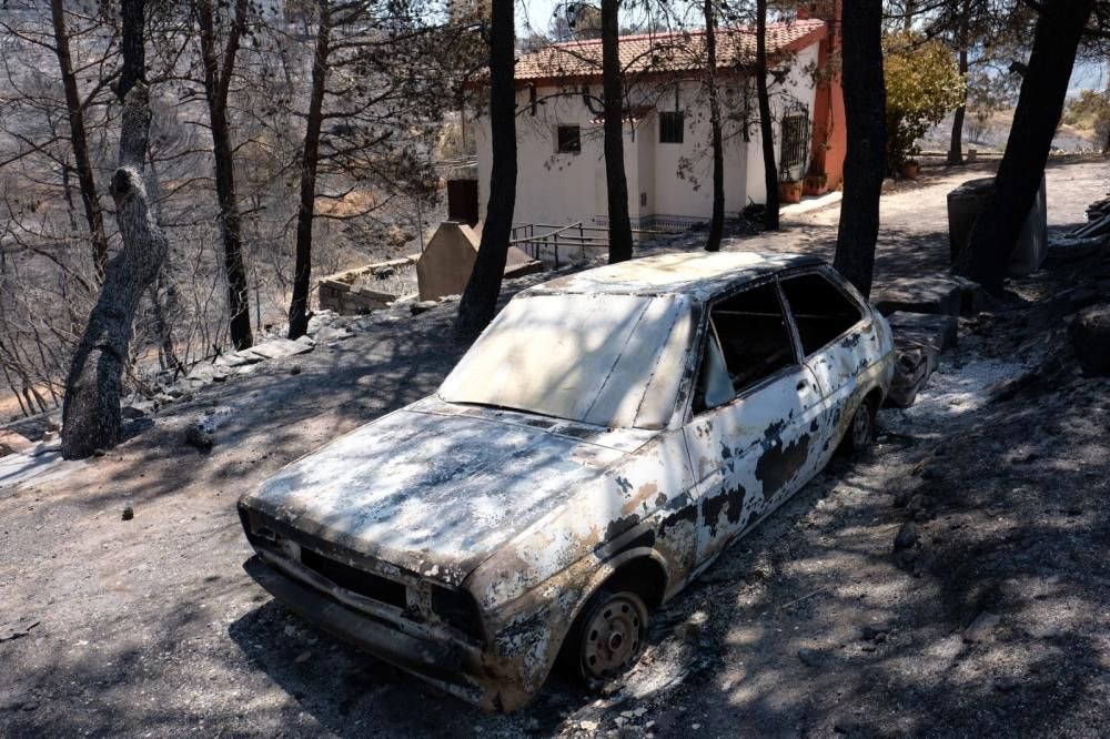 Así ha quedado la zona tras el incendio.