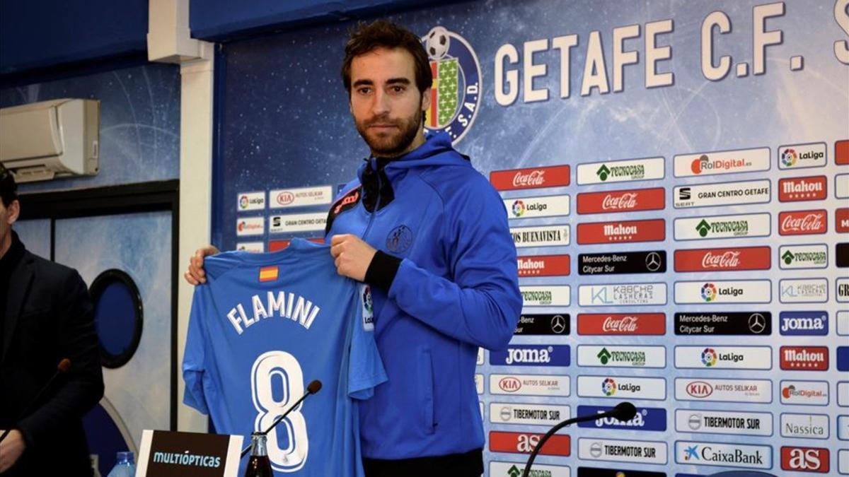 Mathieu Flamini se ha presentado este miércoles como nuevo jugador del Getafe