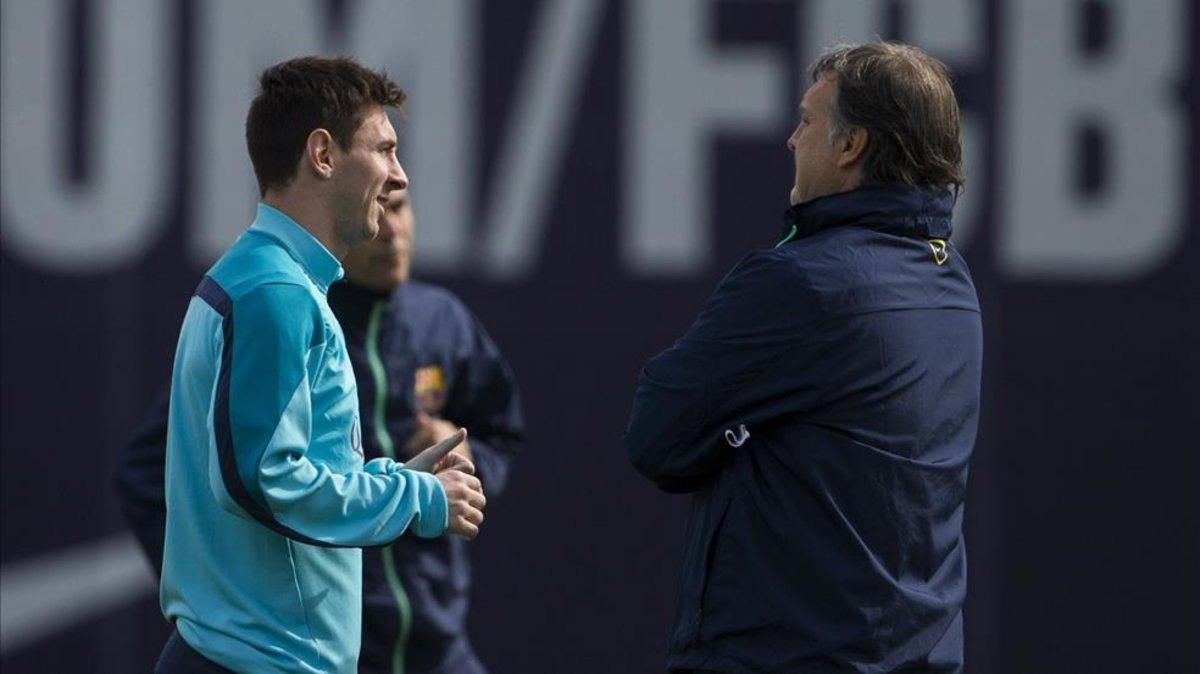 Messi y 'El Tata' coincidieron en el Barça (2013 - 2014)