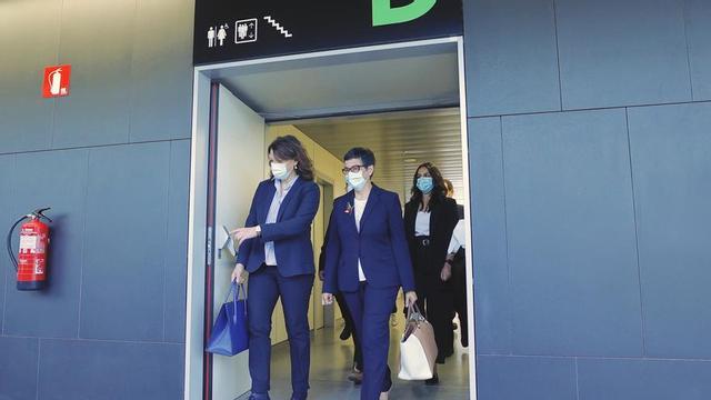 La exministra de Asuntos Exteriores Arancha González Laya llega al Juzgado de Instrucción Número 7 de Zaragoza.