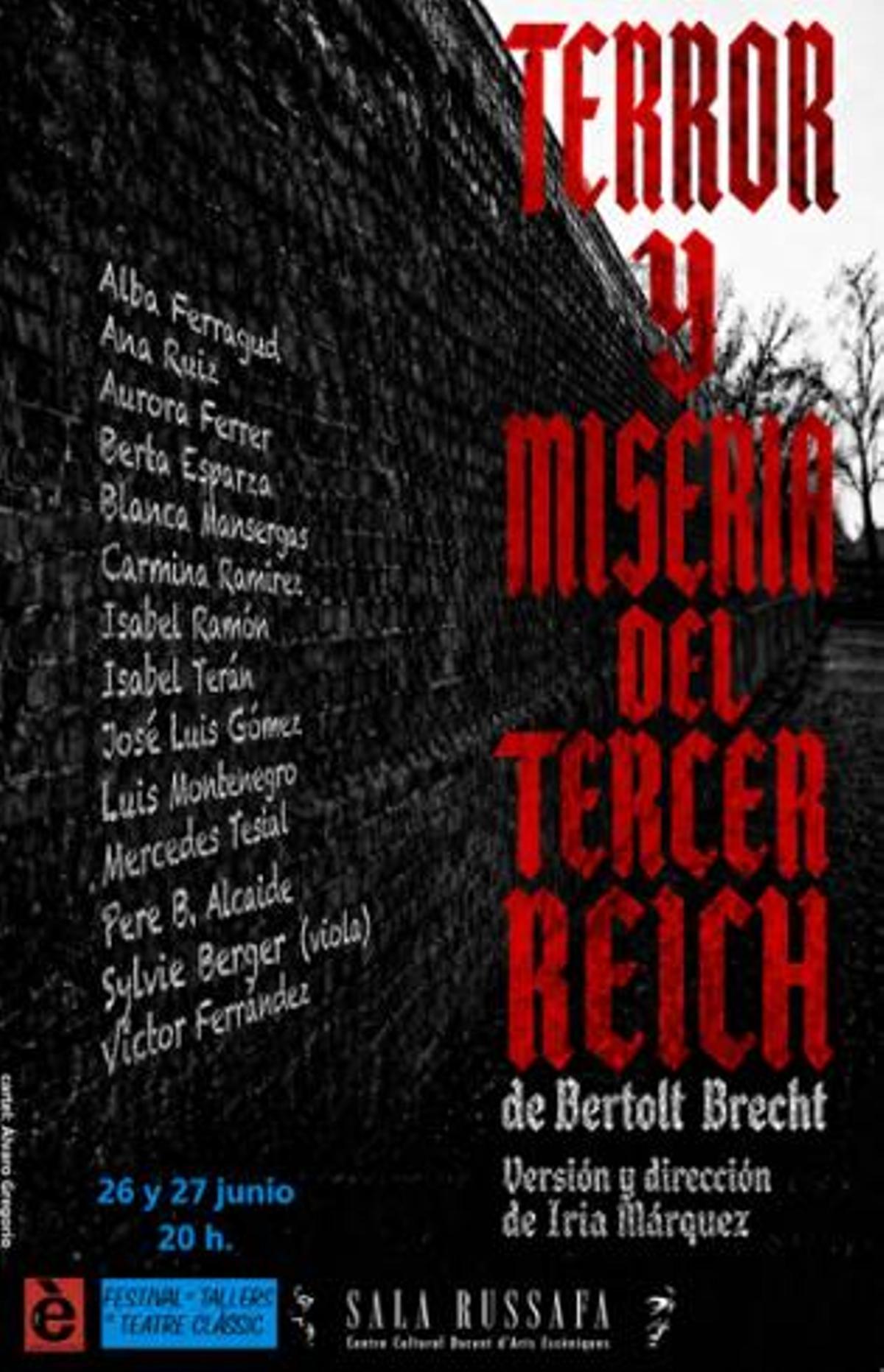 Cartel de Presentación de 'Terror y Miseria del Tercer Reich'
