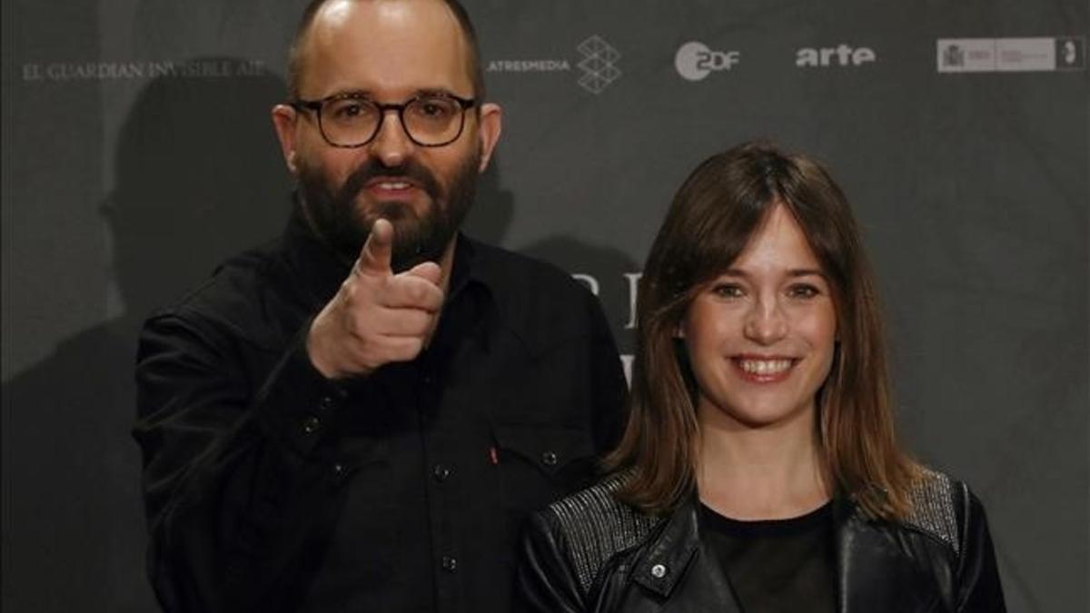 Fernando González Molina y Marta Etura, durante la presentación de la película.