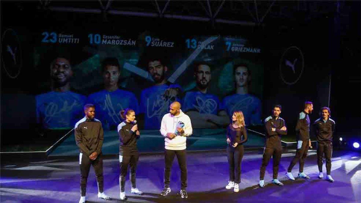 Griezmann participó en un acto publicitario de Puma