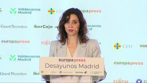 Ayuso acusa al Gobierno de querer dejar a Madrid sin energía