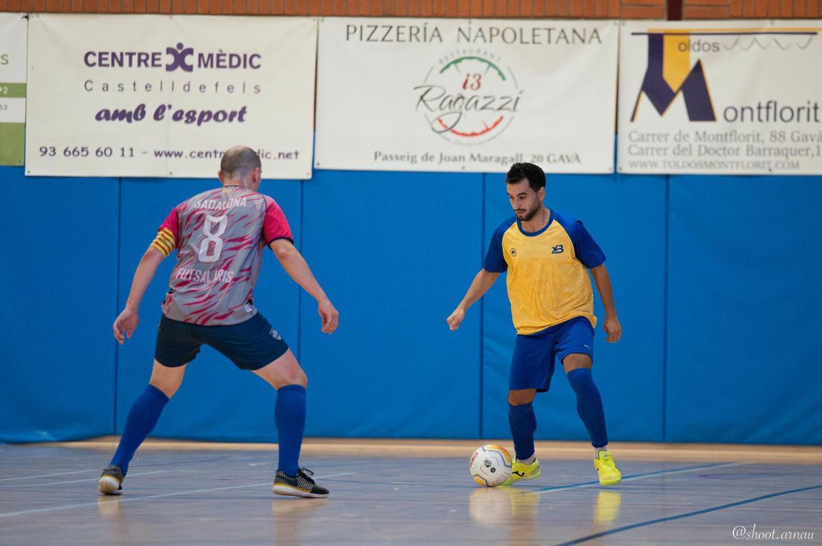 Roger Bermusell, en un partit d'aquesta temporada amb l'Xbuyer Castelldefels