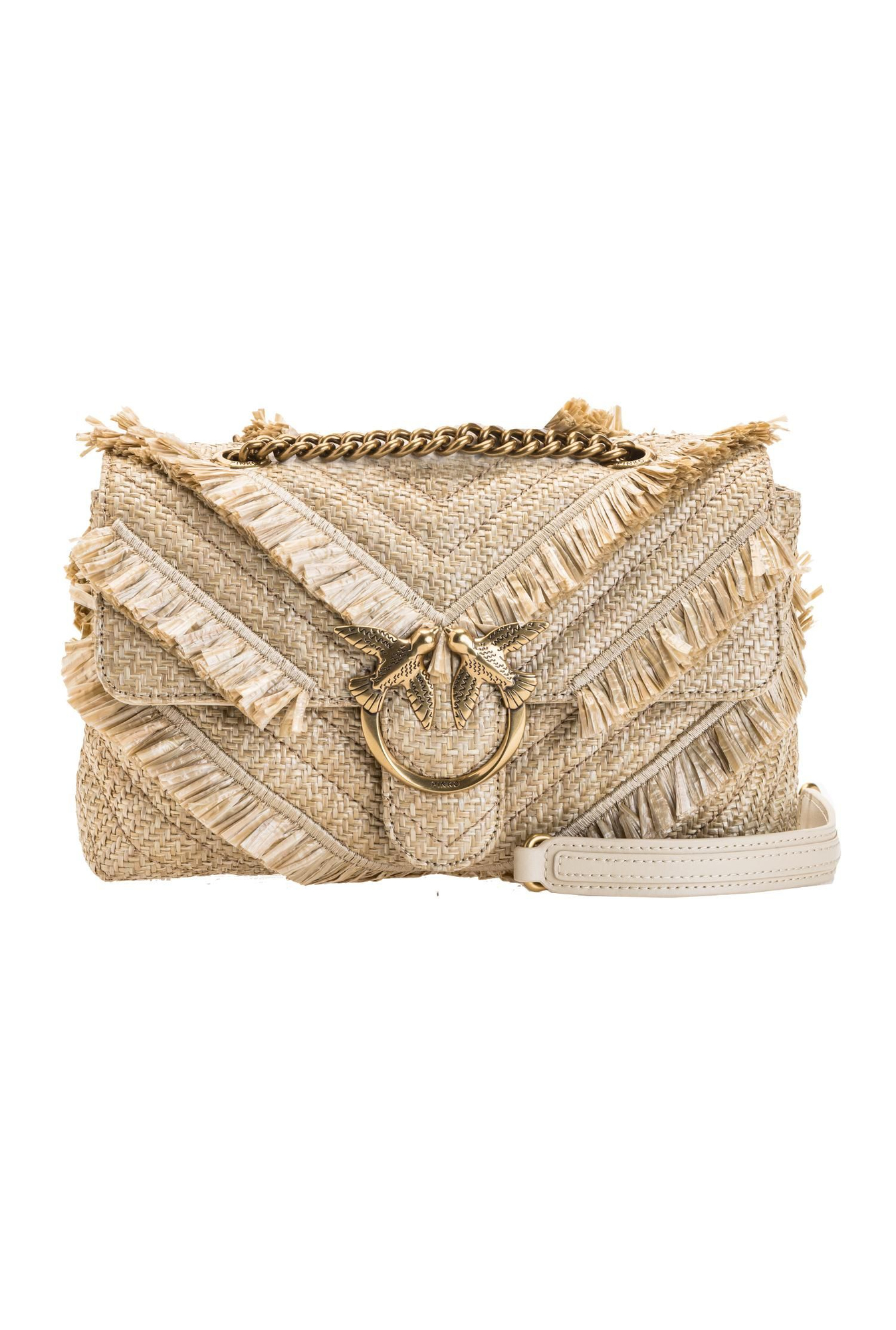 Bolso Pinko de rafia