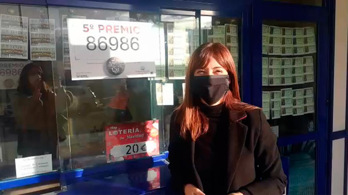 Lotería de Navidad 2020 en Vigo: María del Mar López Veiga ha vendido el 86.986, quinto premio del sorteo del Gordo