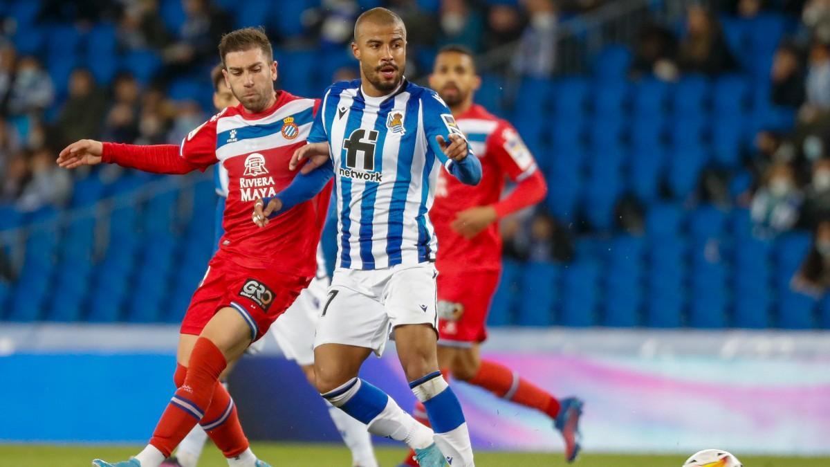 Rafinha, en un partido con la Real Sociedad