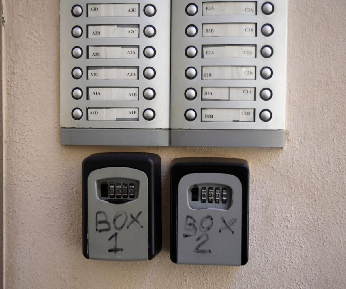 Candados de pisos turísticos.