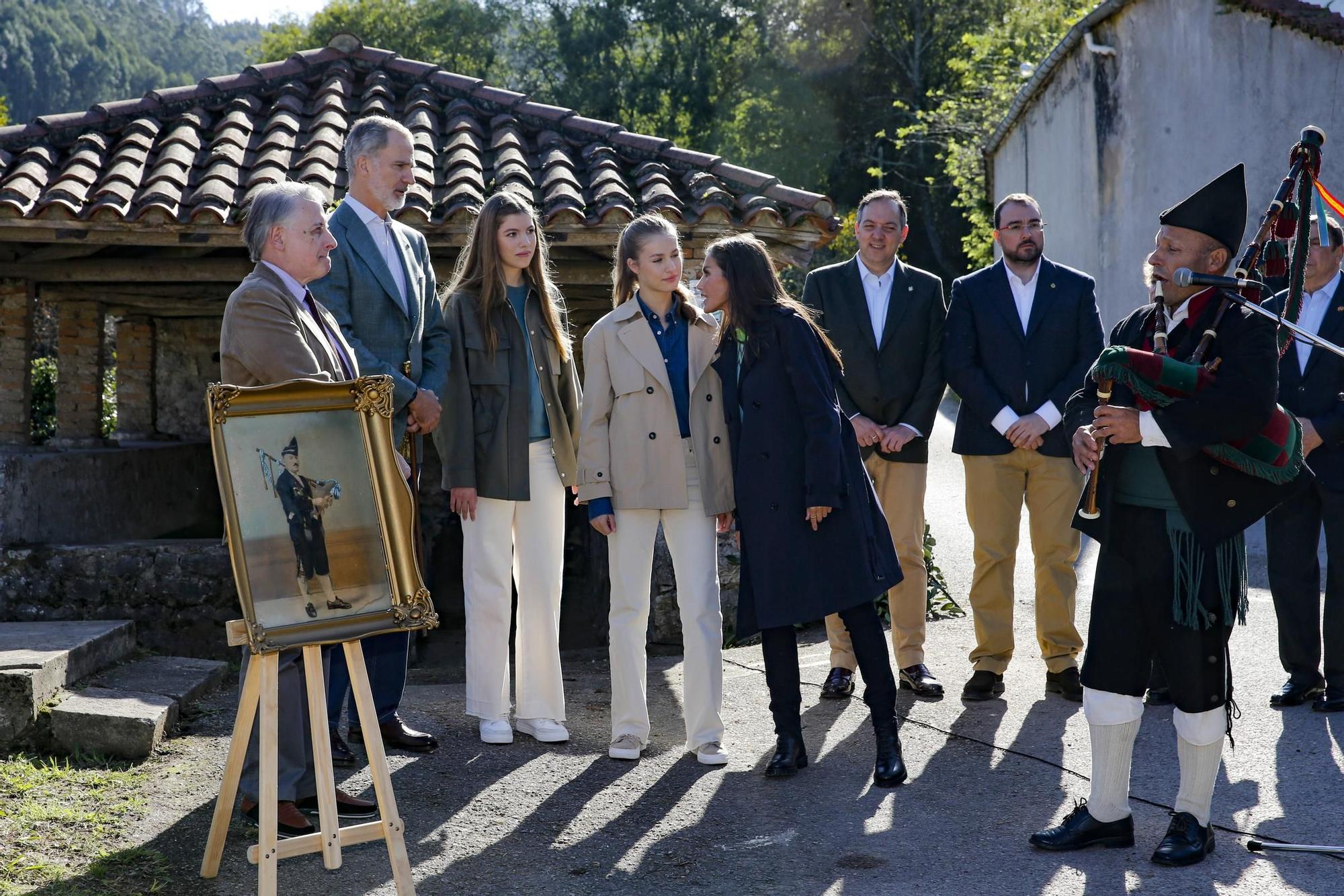 La Familia Real visita Arroes, Peón y Candanal, "Pueblo Ejemplar" 2023