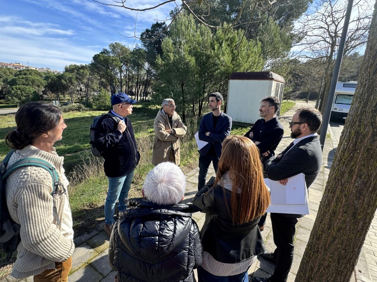 Visita als terrenys amb representants d'Incasòl.