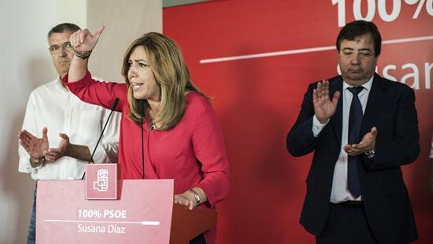 Susana Díaz en Trujillo: Mañana será un &quot;gran día&quot; para España porque el PSOE empezará a levantarse para hacerse cargo del país