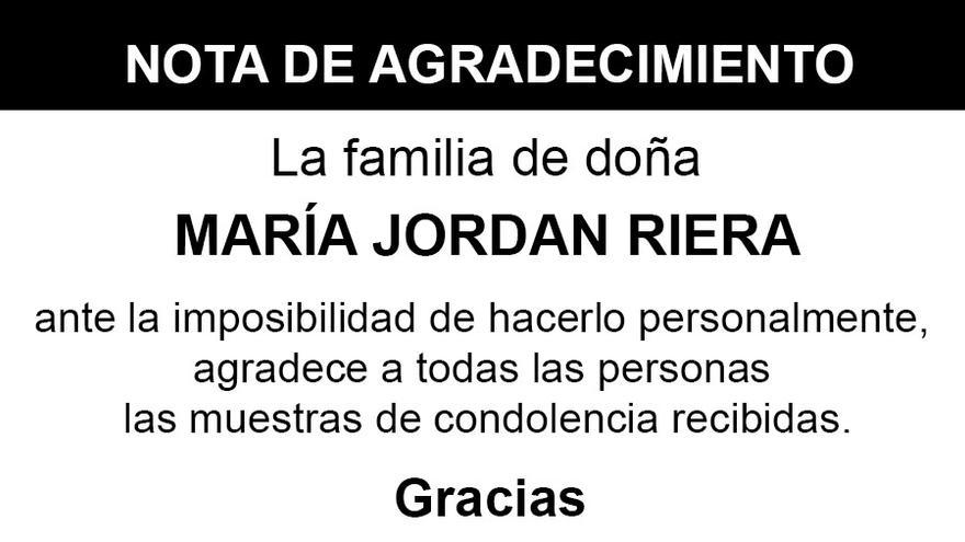 Nota María Jordan Riera