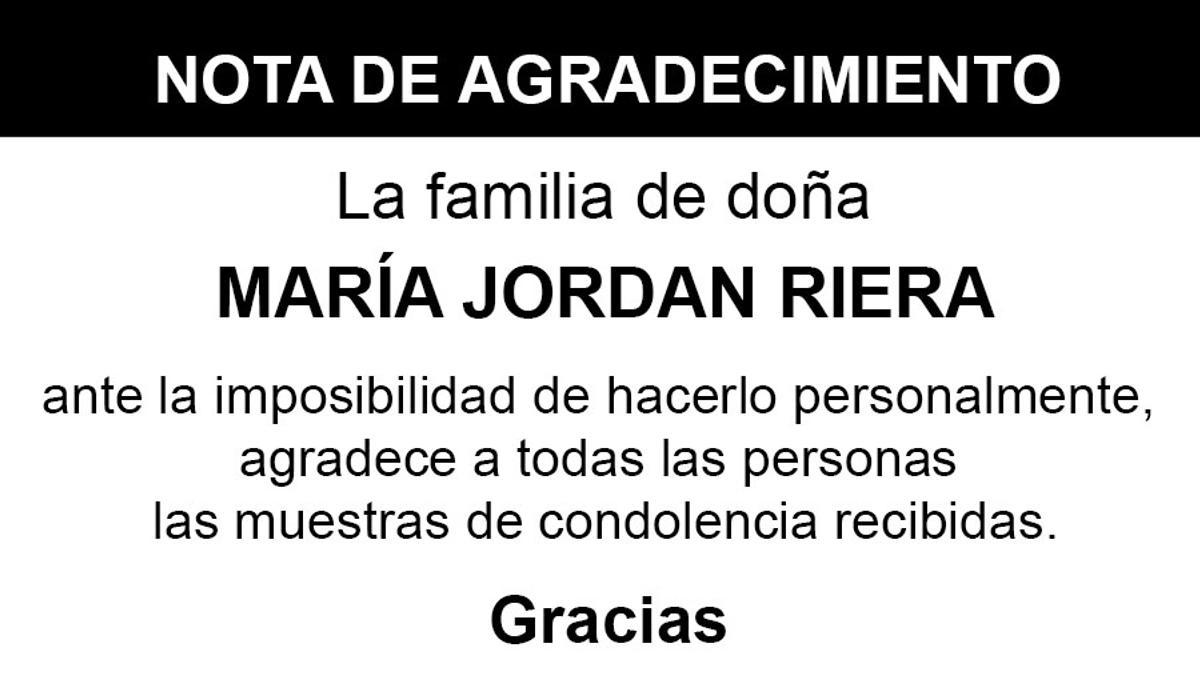 Nota María Jordan Riera