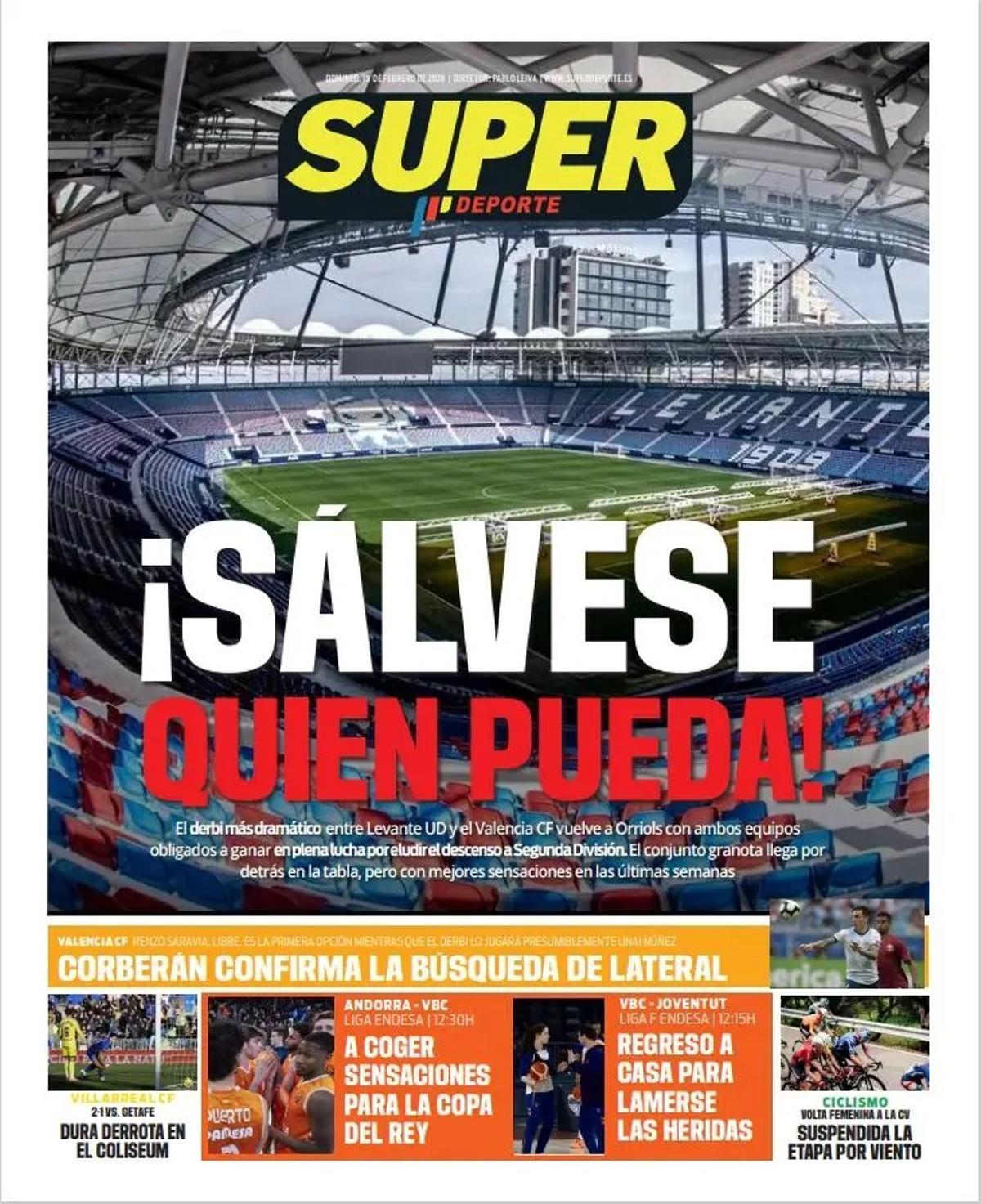 Estas son las portadas de la prensa deportiva de hoy