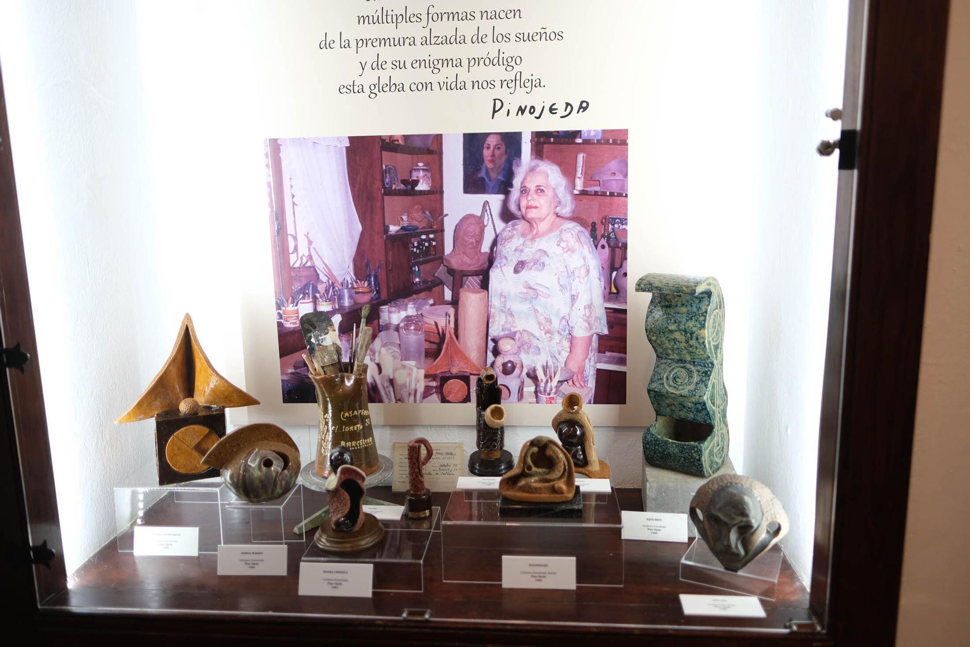 Sala dedicada a la escritora Pino Ojeda en el museo municipal de Arucas