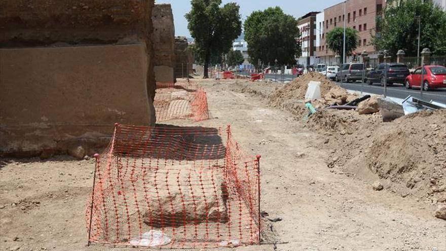 La restauración de la muralla del Marrubial, en enero