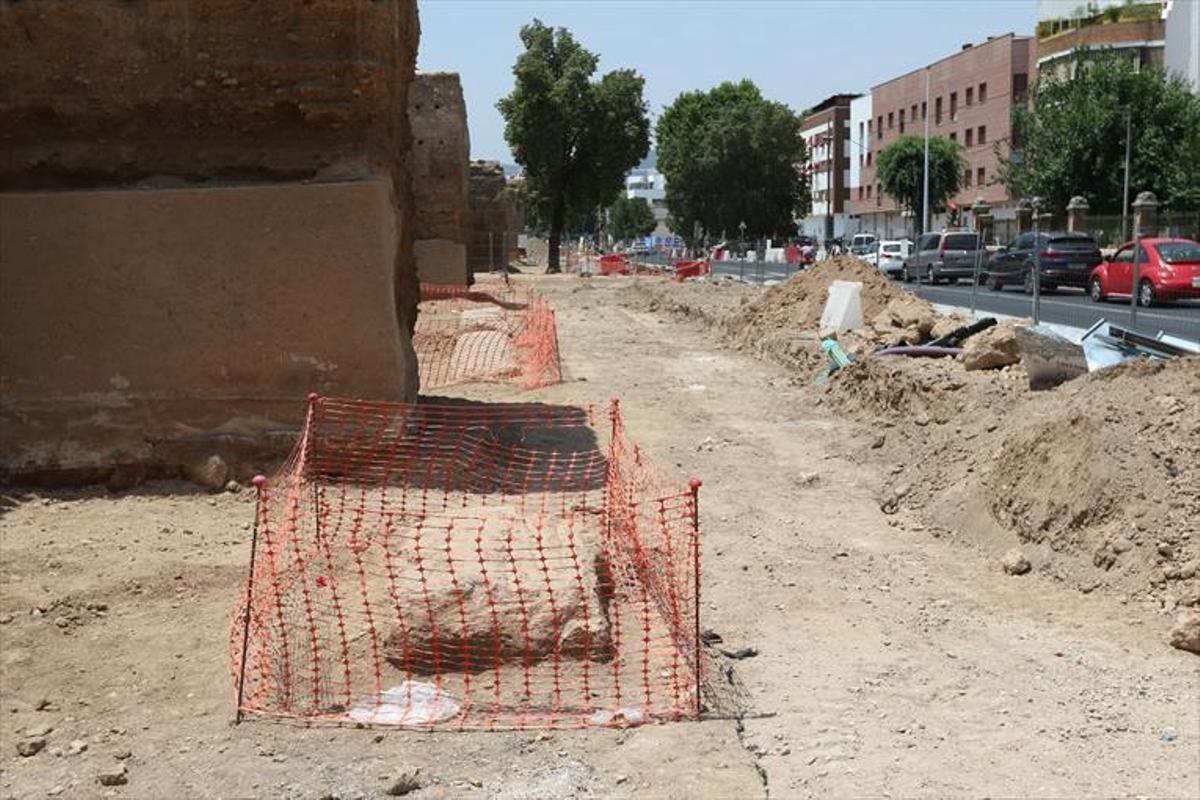 La restauración de la muralla del Marrubial, en enero