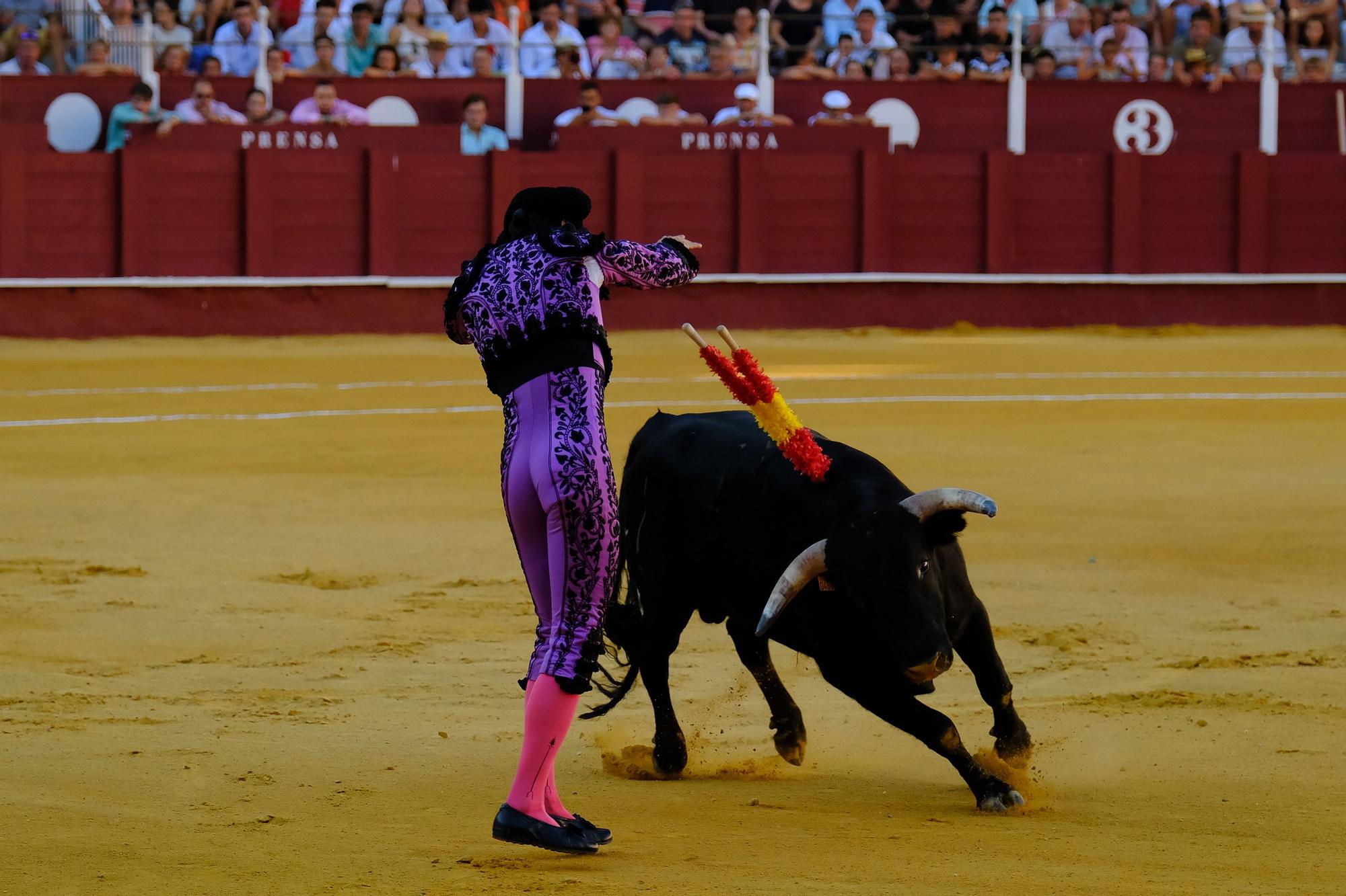 Toros en la Feria I Séptima corrida de abono en la Malagueta