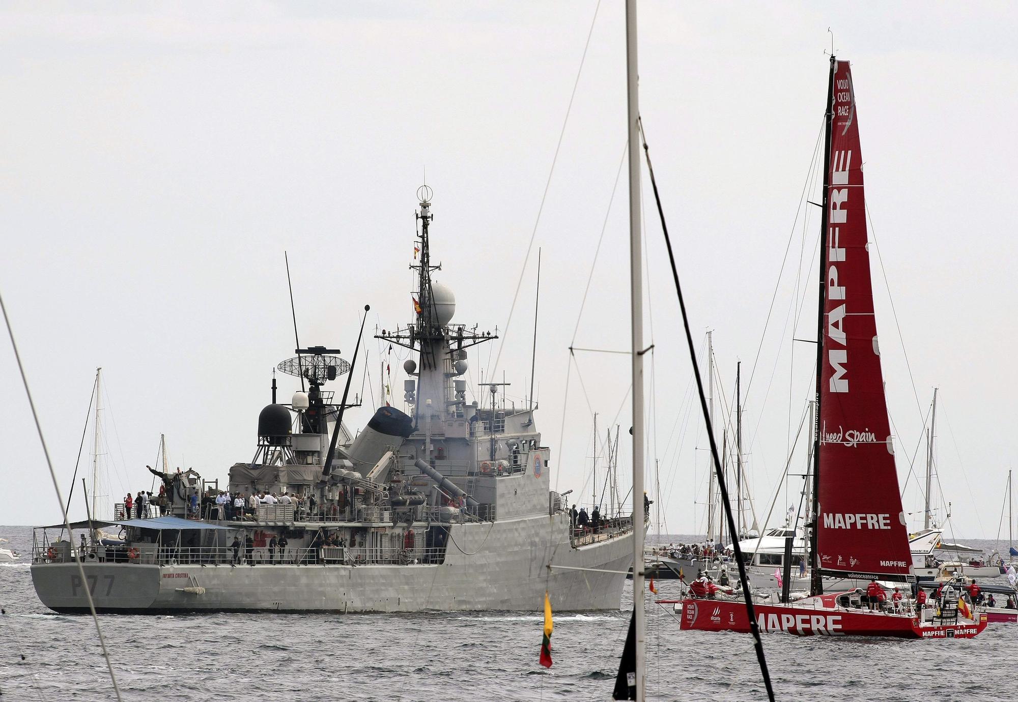 Visitas de la corbeta Infanta Cristina en el años 2010 y 2014 al Puerto de Alicante