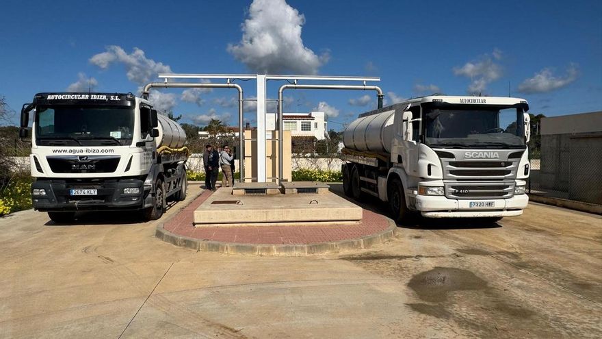 El dispensador de agua desalada de Santa Eulària solo registra una carga en enero