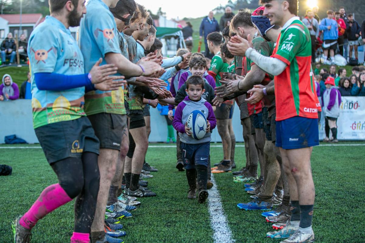 Instante de las finales del torno Seven de Rugby en Grado