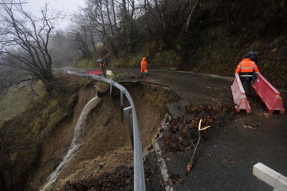 Temporal en Asturias: La zona donde se produjo el accidente mortal en Laviana