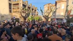 Manifestación en Sant Joan de Vilatorrada contra la violencia