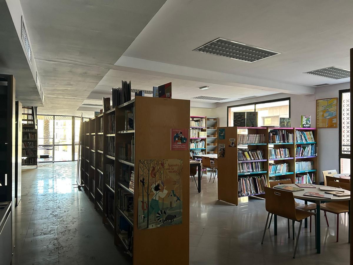 La Biblioteca apenas está afectada al estar en la primera planta.
