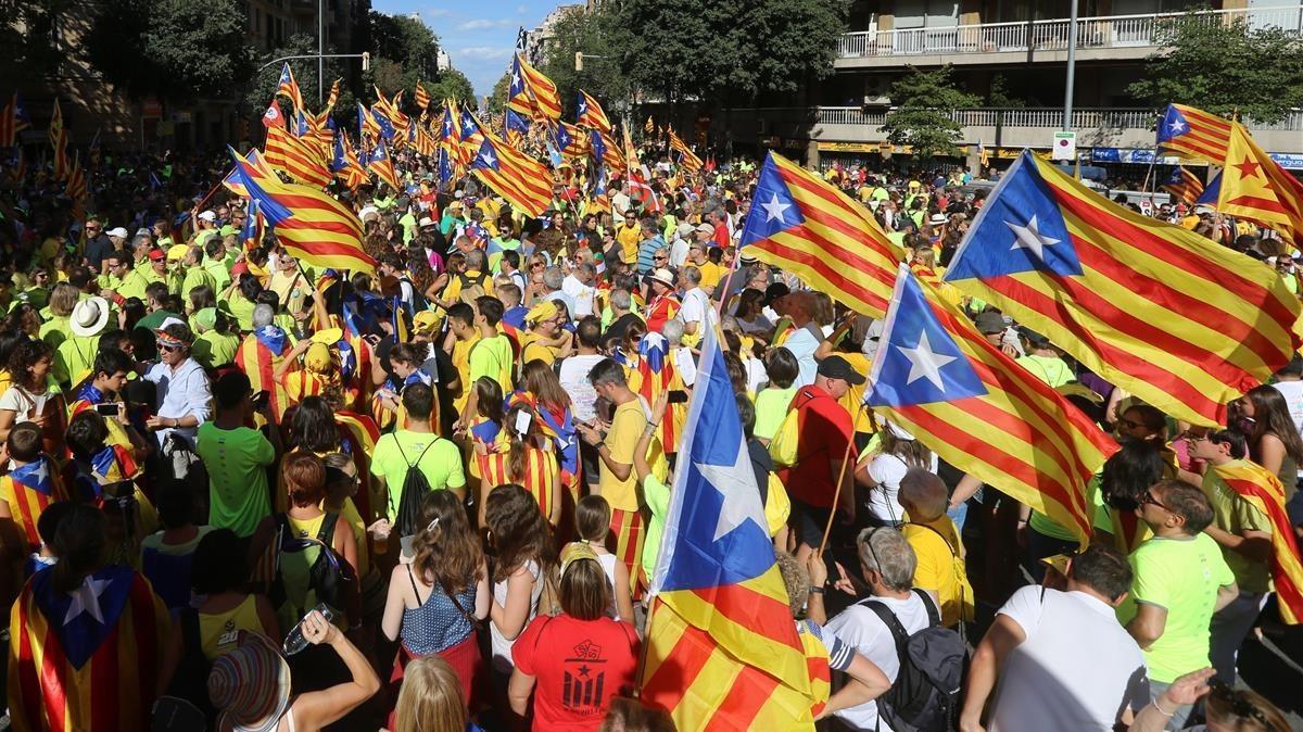 Diada, en Barcelona.