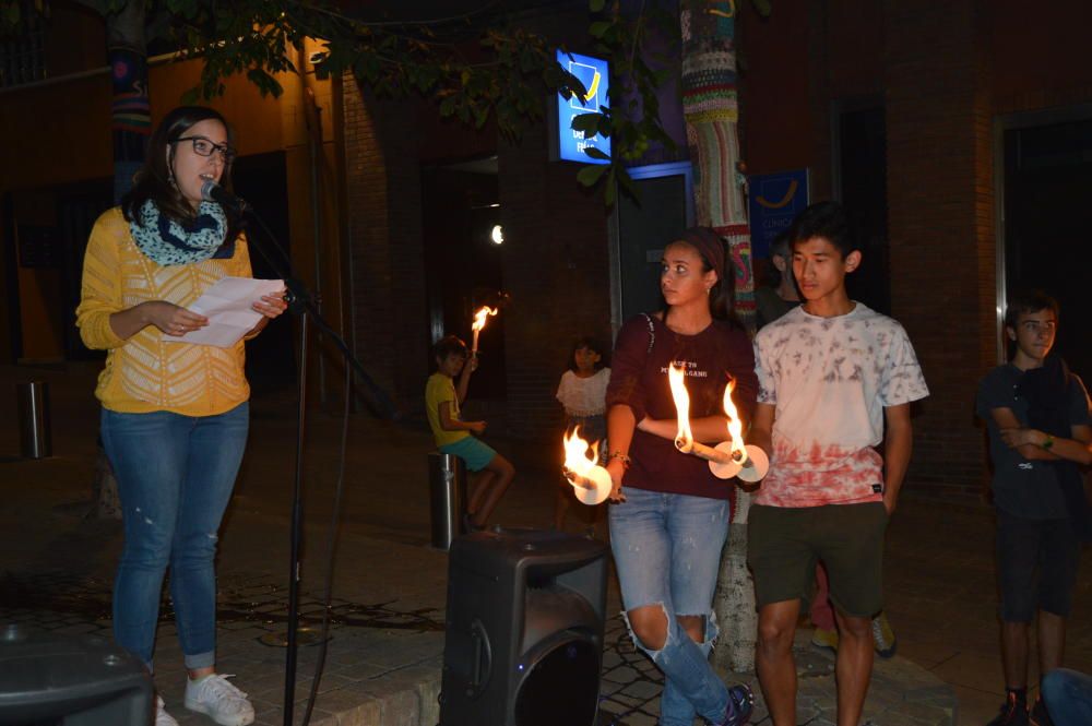 Marxa de torxes a Berga